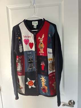 The Quacker Factory Holiday Sweater VTG